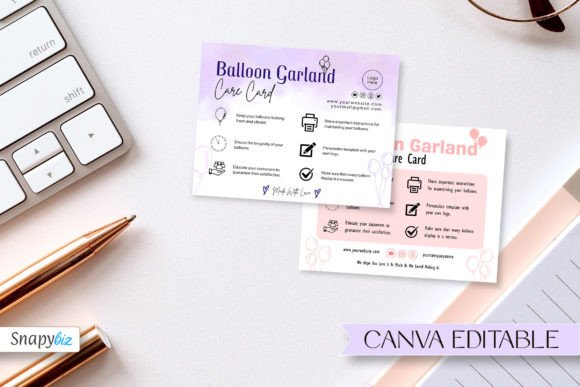 Editable Balloon Care Card Instructions: A Designer's Guide