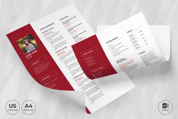 Flower Shop Resume Template CV: A Fresh Approach to Job Hunting
