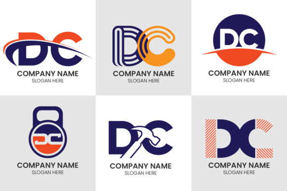 Initial Letter DC Logo Set: Elevate Your Brand Identity