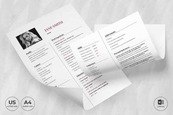 Makeup Artist Resume Template CV: A Modern Professional Design