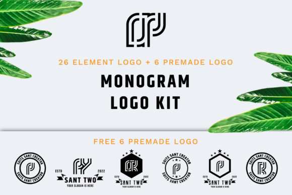 Monogram Logo Kit Vol-01: Crafting Timeless Brand Marks