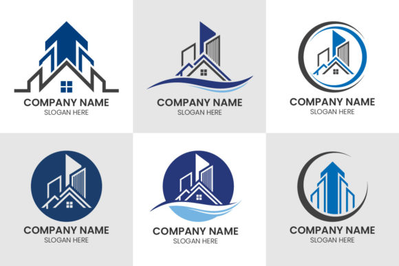 Real Estate House or Home Logo Set for Modern Branding