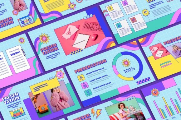 Retro Colorful Powerpoint Template: Vibrant Slides for Modern Ideas